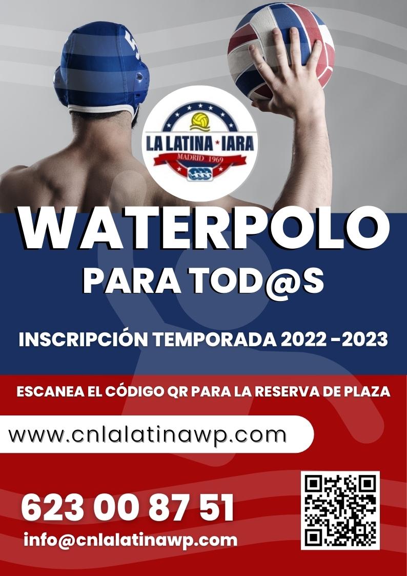 Inscripción Waterpolo temporada 2022-2023